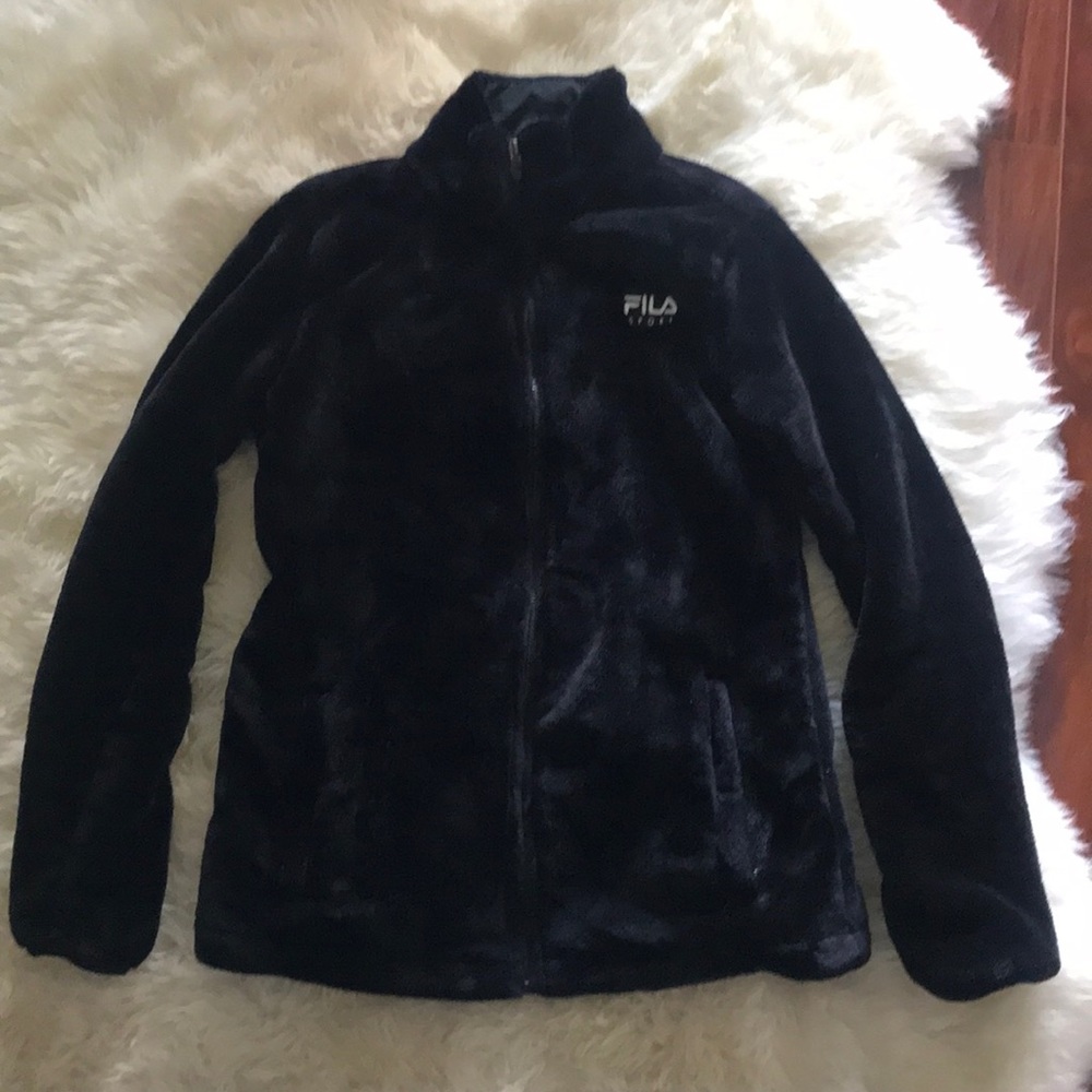 Fila sport fuzzy zip up